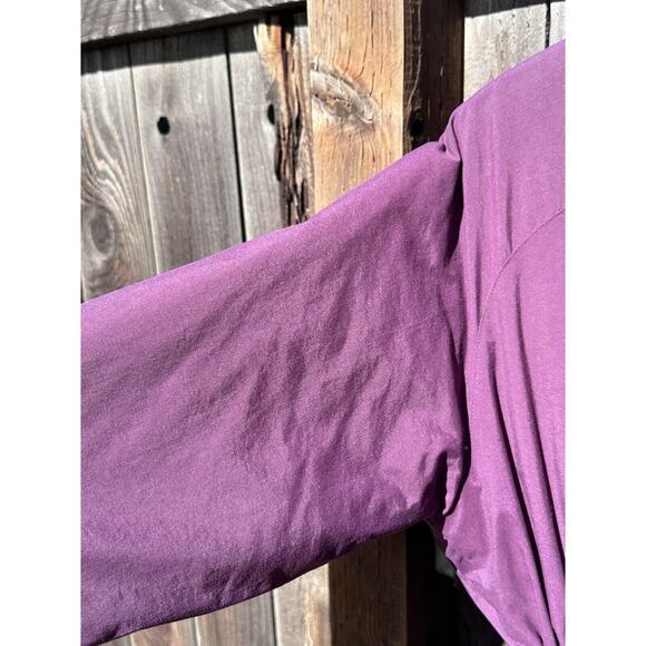 ll bean • vintage coat goose down trench purple parka trench small petite jacket - Picture 4 of 14